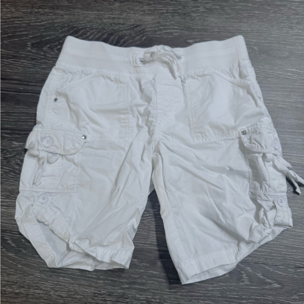White Kids Cargo Shorts